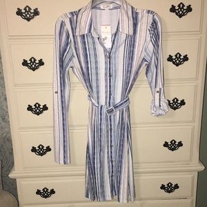 NWT casual shirt dress, size small